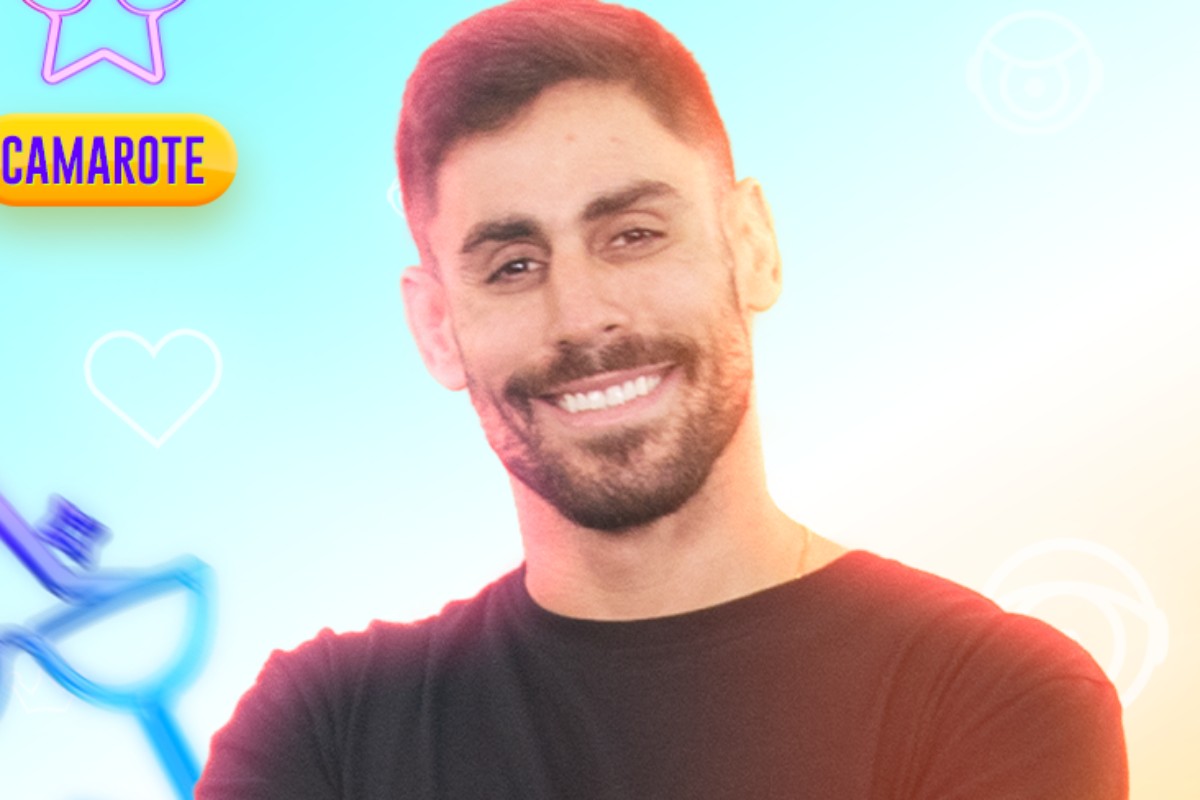 retrato de antonio cara de sapato sorridente em anúncio do bbb23