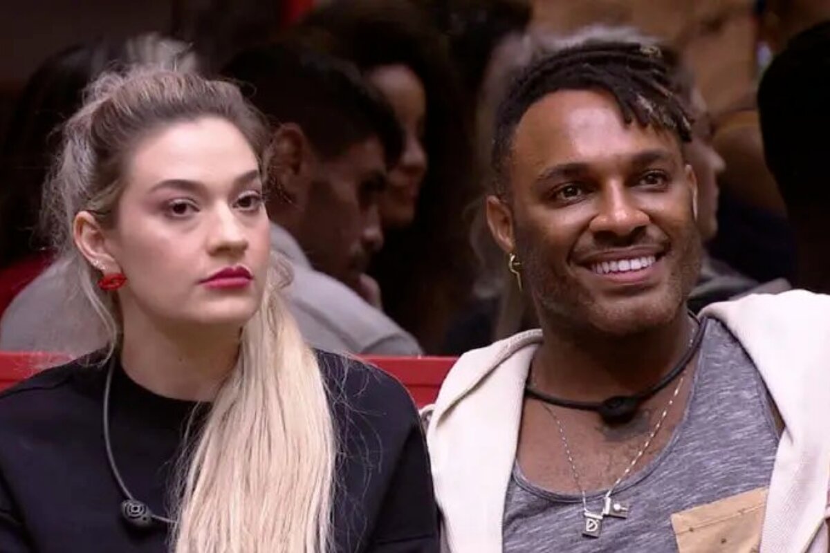 BBB23 Marília e Fred sentados