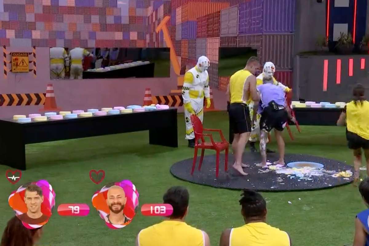 Fred caiu durante o Jogo da Discórdia no BBB23