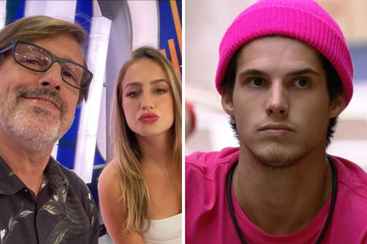 Bruna Griphao com o pai, Paulo Kakau e Gabriel