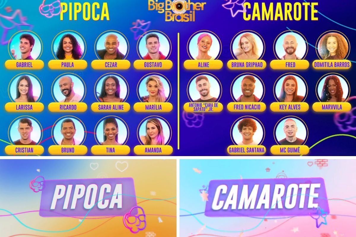 Participantes camarote e pipoca BBB23