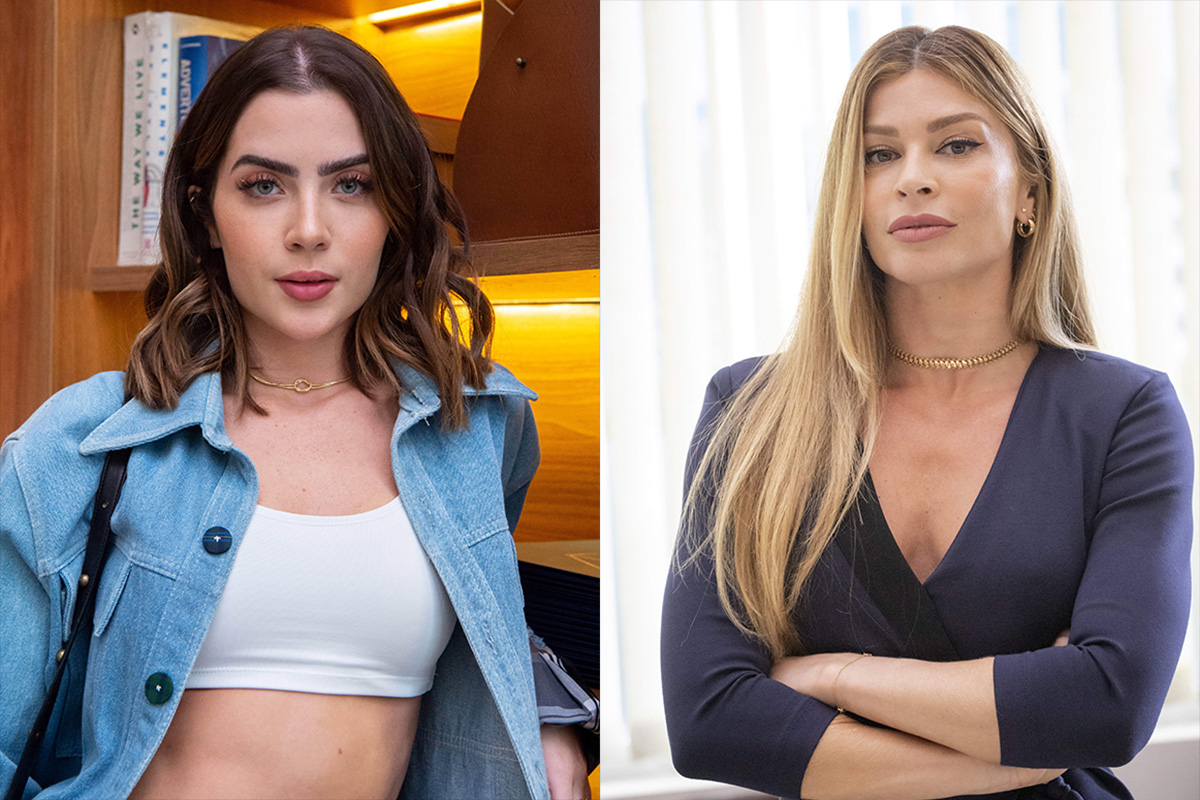 Chiara (Jade Picon) e Débora (Grazi Massafera) em Travessia