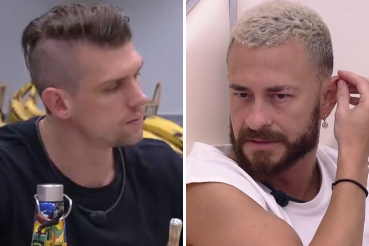 Cristian e Fred dentro da casa do BBB23