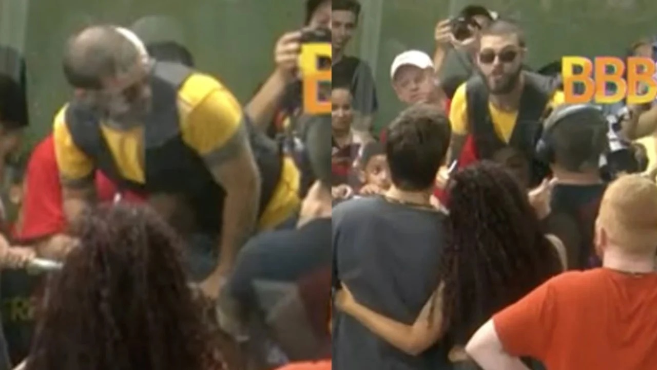 VÍDEO: Diogo Defante tenta invadir Casa de Vidro e é impedido por seguranças