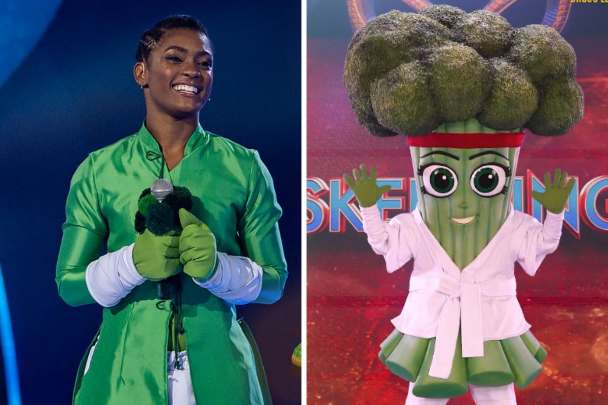 Erika Januza e Brocolee no The Masked Singer Brasil