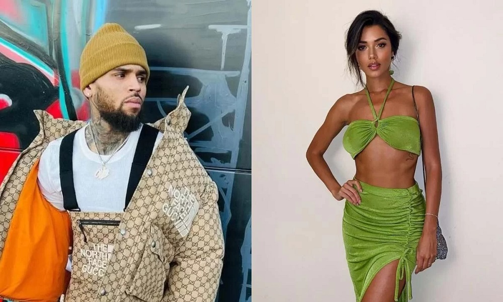 Ex de Neymar, modelo brasileira engata romance Chris Brown