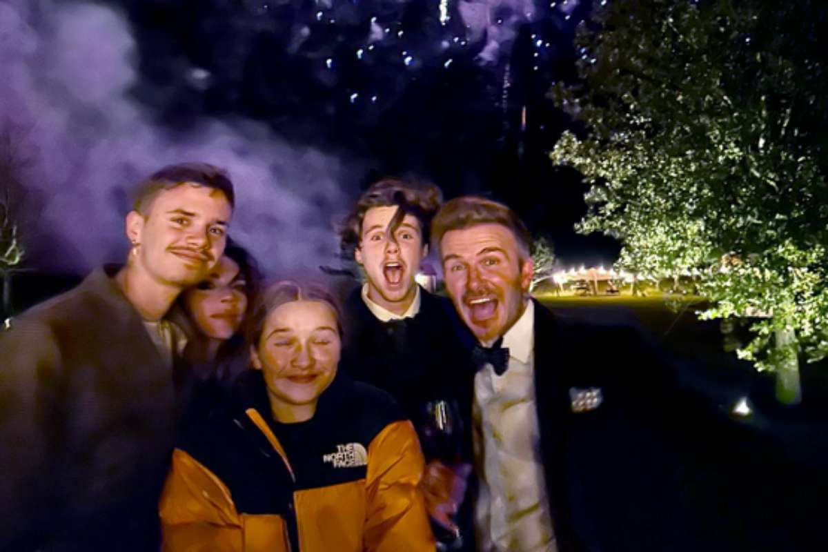 Família Beckham juntos na virada do ano