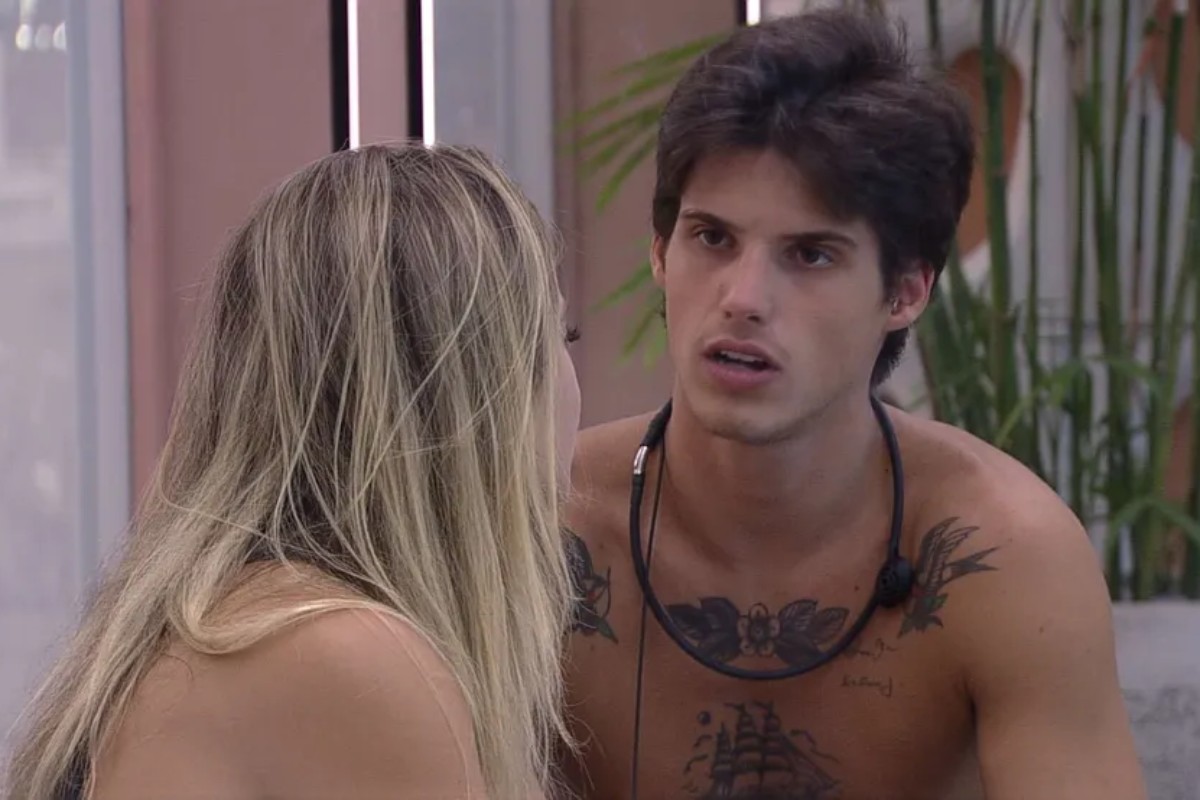 gabriel conversando com bruna griphao no bbb23