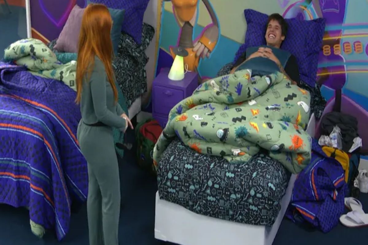 gabriel e giovanna conversando na casa de vidro do bbb23