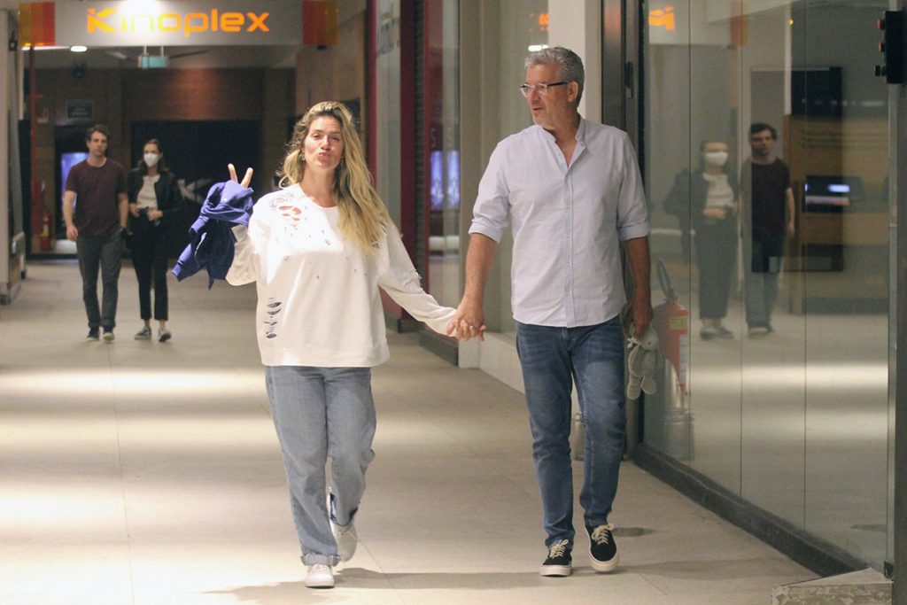 Giovanna Ewbank com o pai Roberto Baldacconi