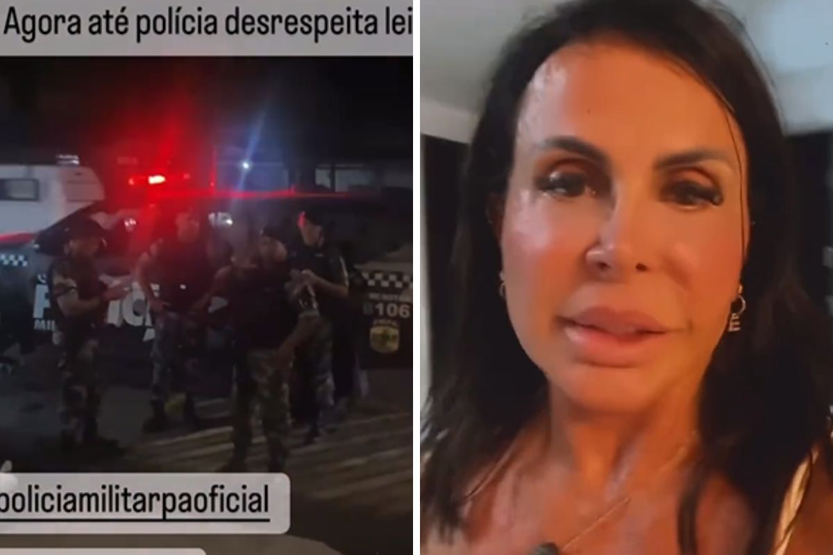 gretchen em confusão envolvendo polícia