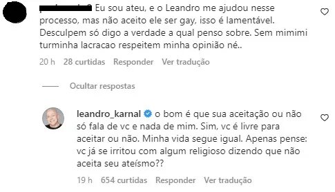 Leandro Karnal responde comentários preconceituosos. Foto: Reprodução/Instagram/@leandro_karnal