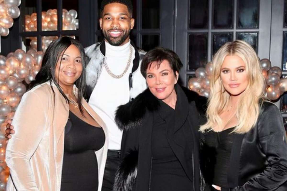 Andrea com o filho Tristan, Kris Jenner e Khloe Kardashian