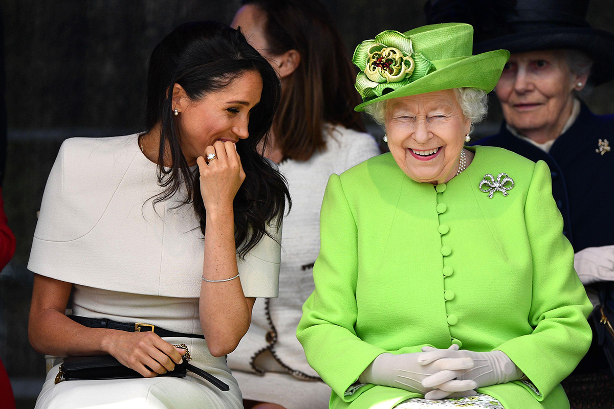 Meghan Markle com Rainha Elizabeth