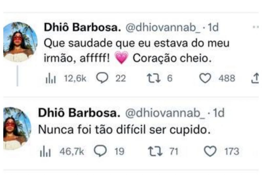 Postagem da irmã  de Neymar