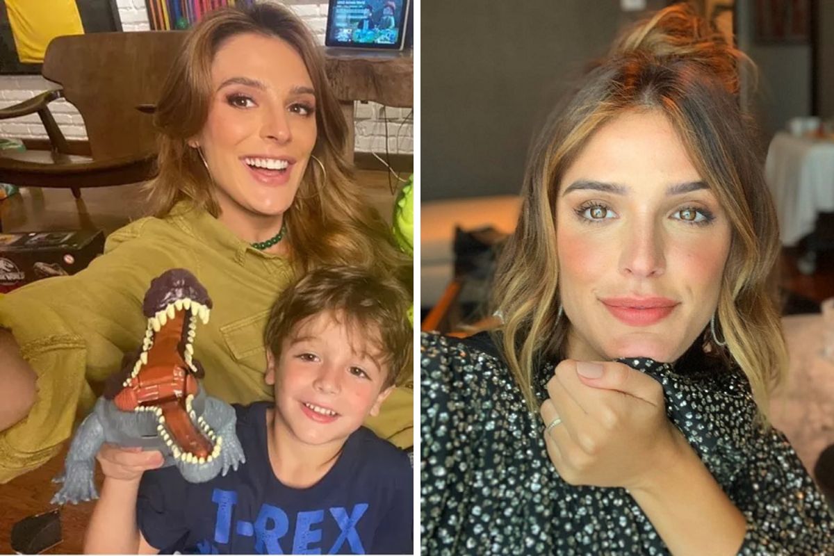 rafa brites com o filho leon