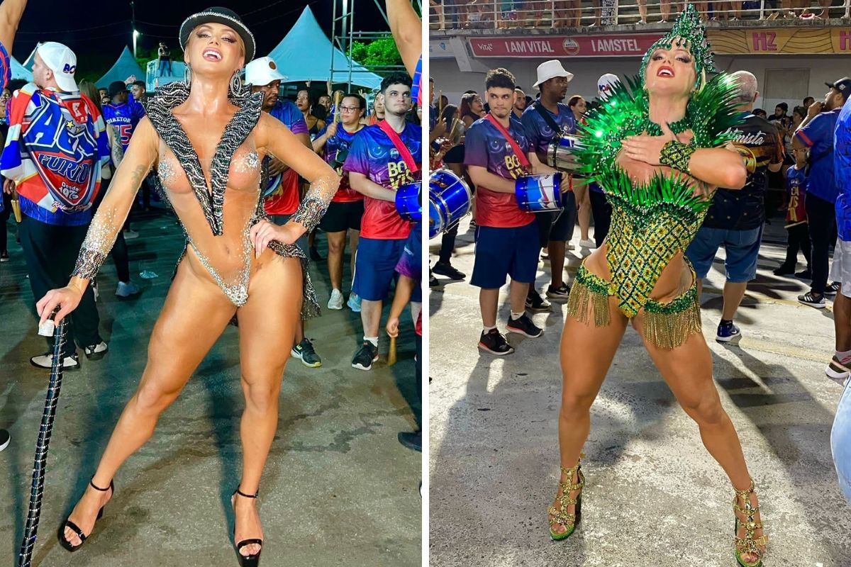 Thalita Zampirolli se vestiu de Charles Chaplin e de Abacaxi