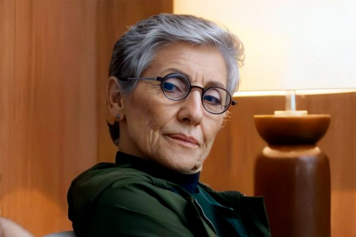 Cassia Kis caracterizada como Cidália, em Travessia