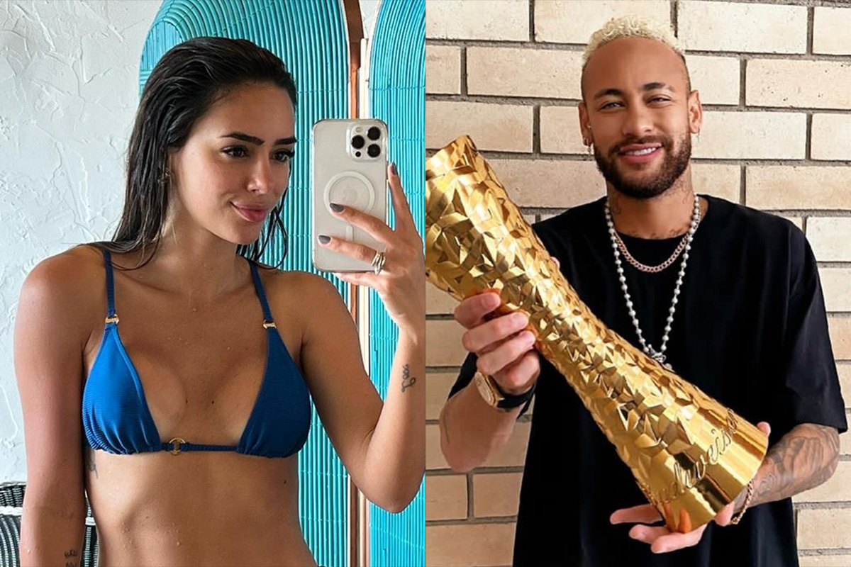 Fotomontagem Bruna Biancardi e Neymar
