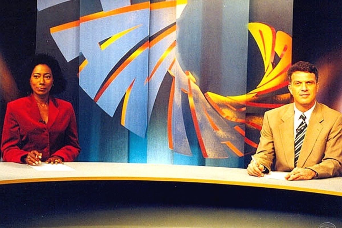 pedro bial e glória maria apresentando o fantástico