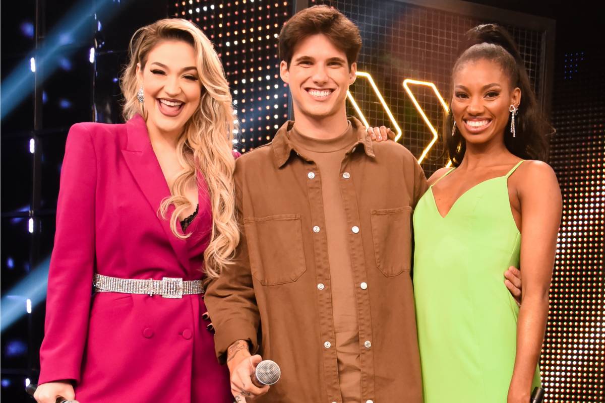 Marília, Gabriel e Tina no Domingão com Huck