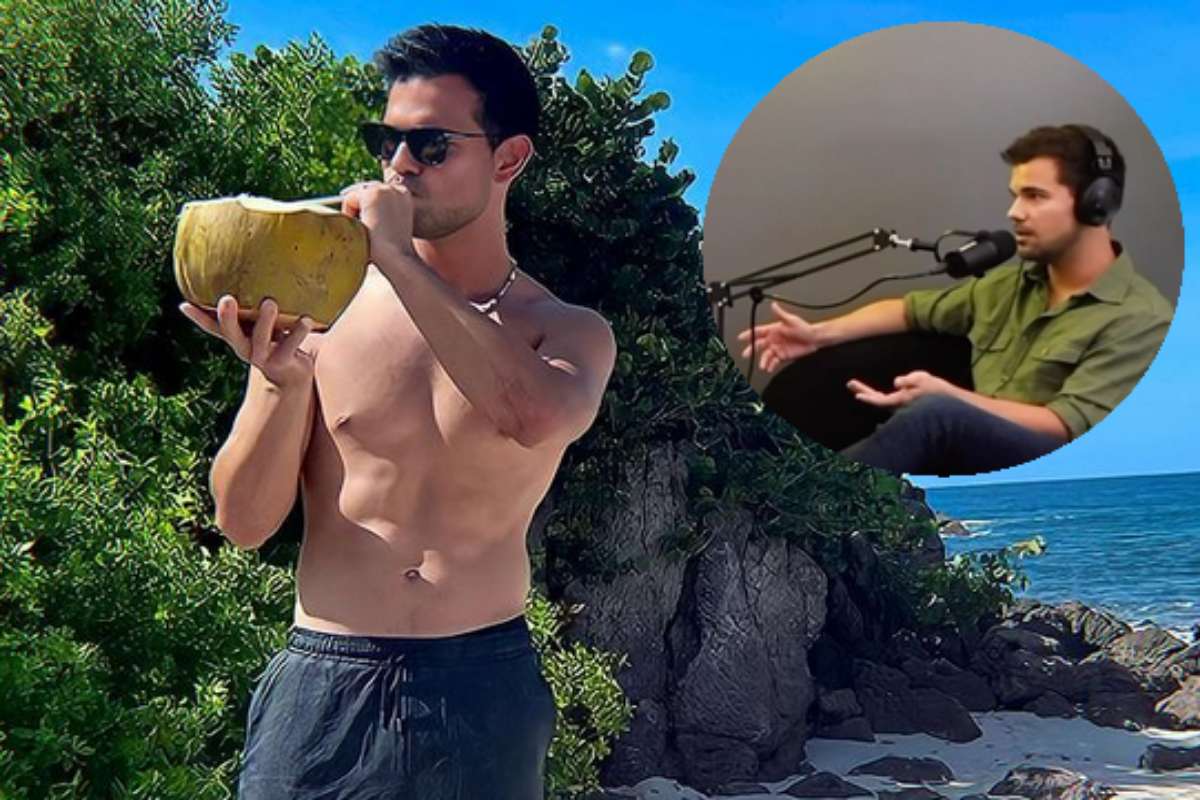 Taylor Lautner na praia
