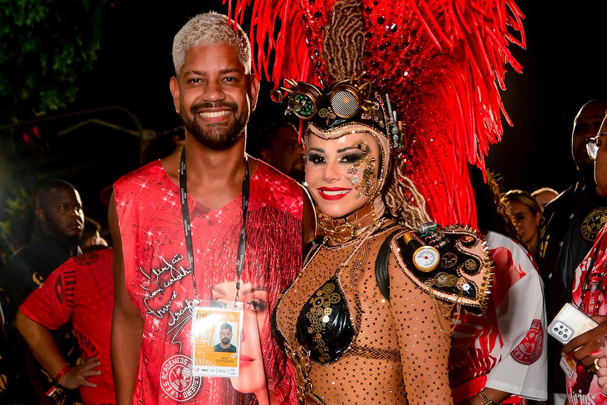 Viviane Araujo com o marido Guilherme Militão
