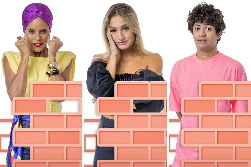 Aline, Bruna e Gabriel no Paredão