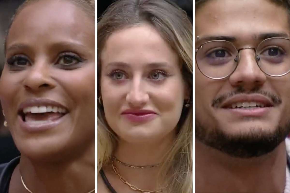 Aline, Bruna e Gabriel no Paredão