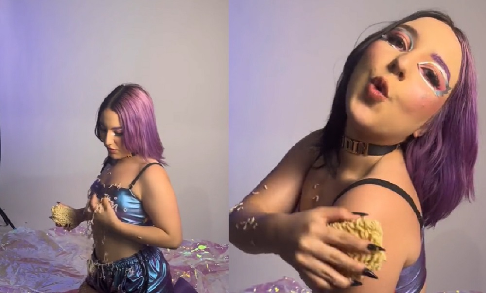 Influencer Belle Belinha posta vídeo ‘tomando banho’ de miojo e é detonada