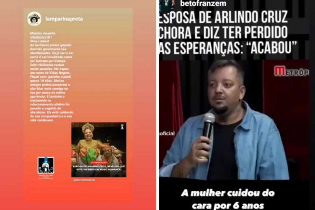 Stories de respostas de Babi Cruz às críticas ao novo namoro