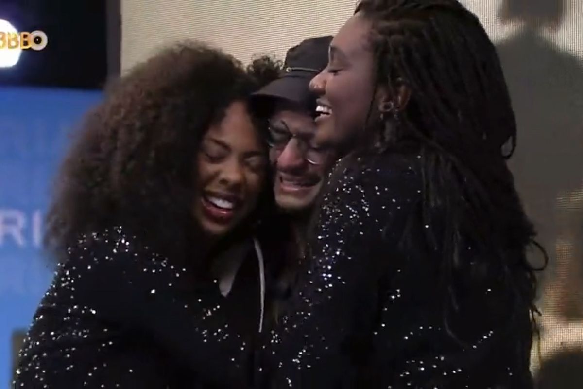 marvvila, sarah aline e gabriel santana no almoço do anjo do bbb23