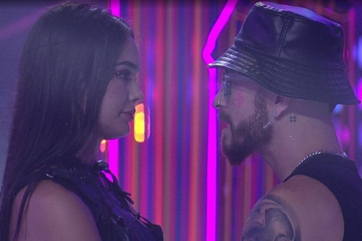 Larissa e Fred discutindo na festa do BBB23