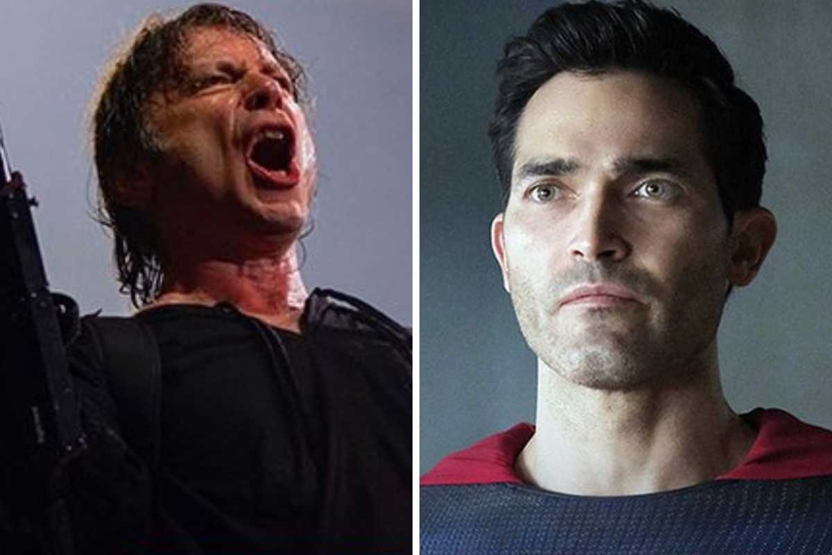 fotomonatgem de bruce dickinson e tyler hoechlin como superman