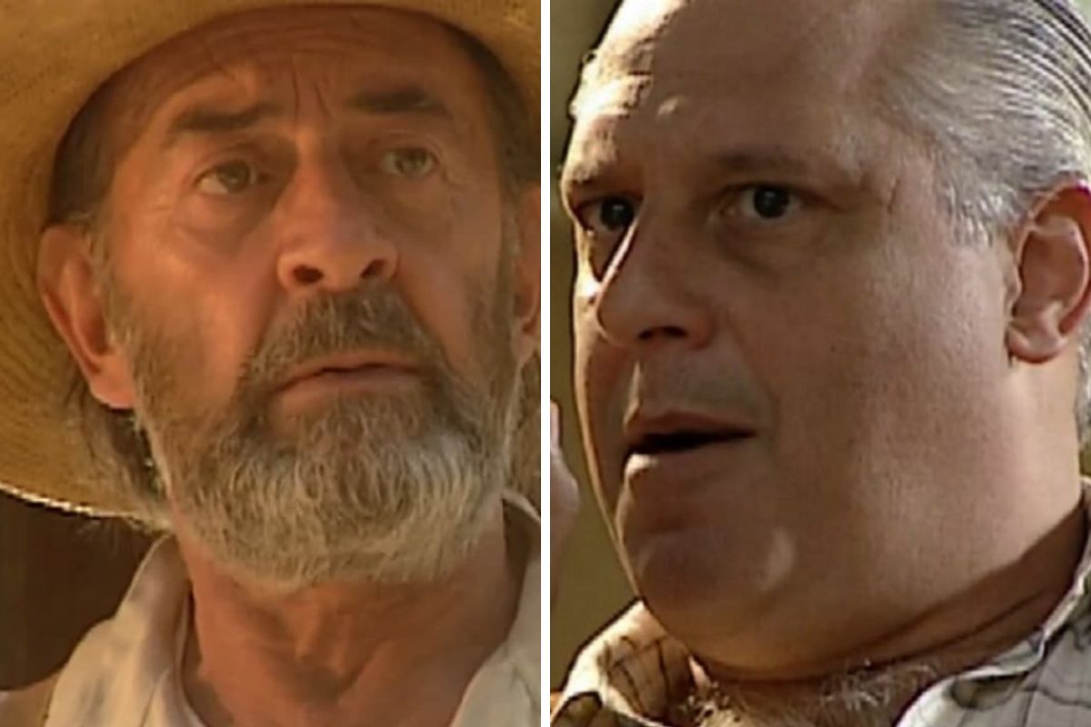 Geremias (Raul Cortez) e Bruno (Antonio Fagundes) em O Rei do Gado