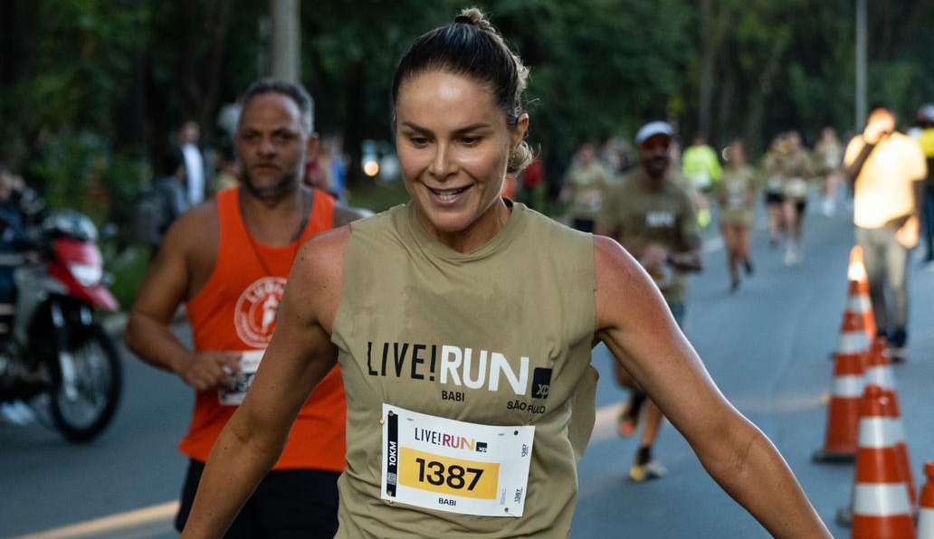 Babi Beluco participa de corrida da sustentabilidade em São Paulo