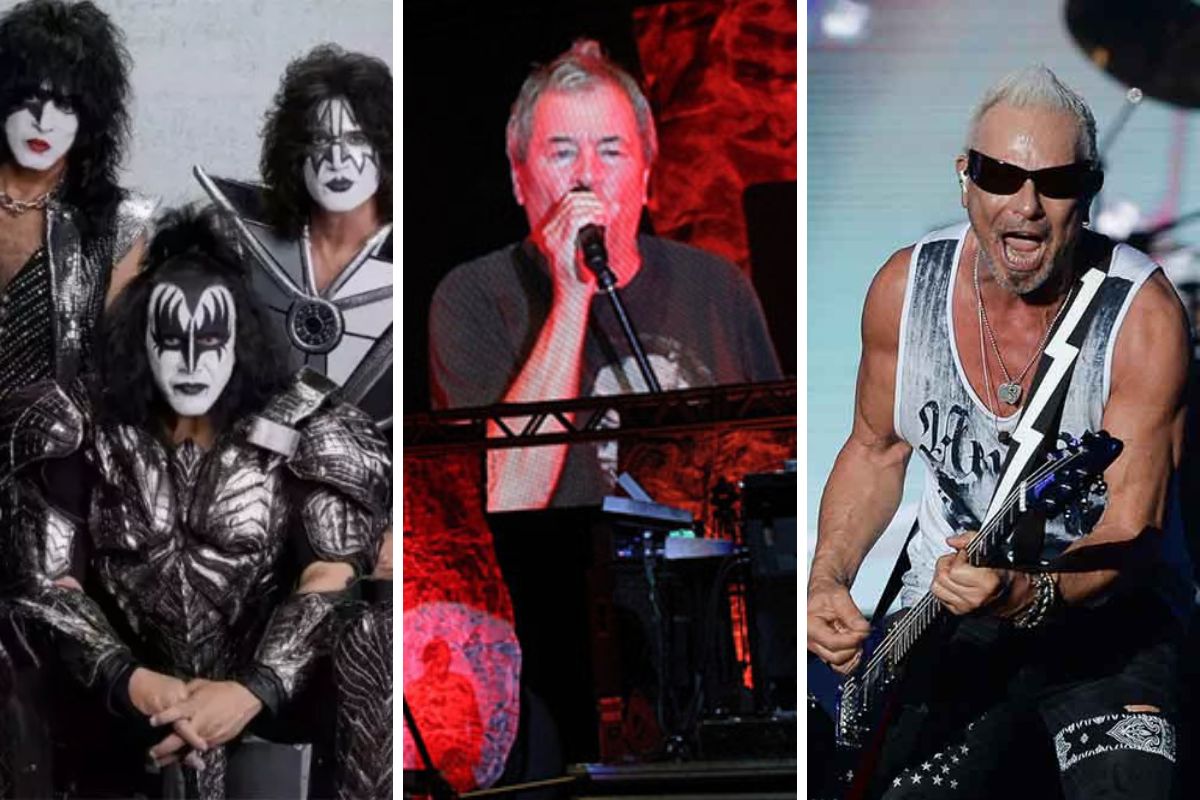 Fotomontagem Kiss, Deep Purple e Scorpions