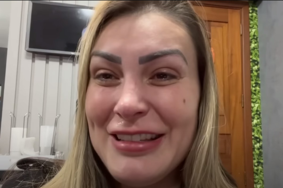 andressa urach chorando emocionada