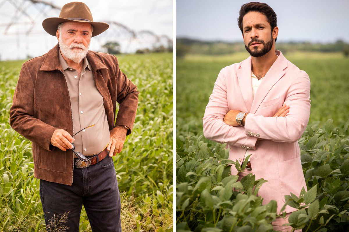 Antônio (Tony Ramos) e Luigi (Rainer Cadete) em Terra e Paixão