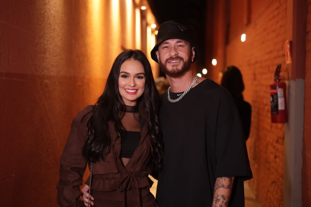 O casal Larissa e Fred Bruno