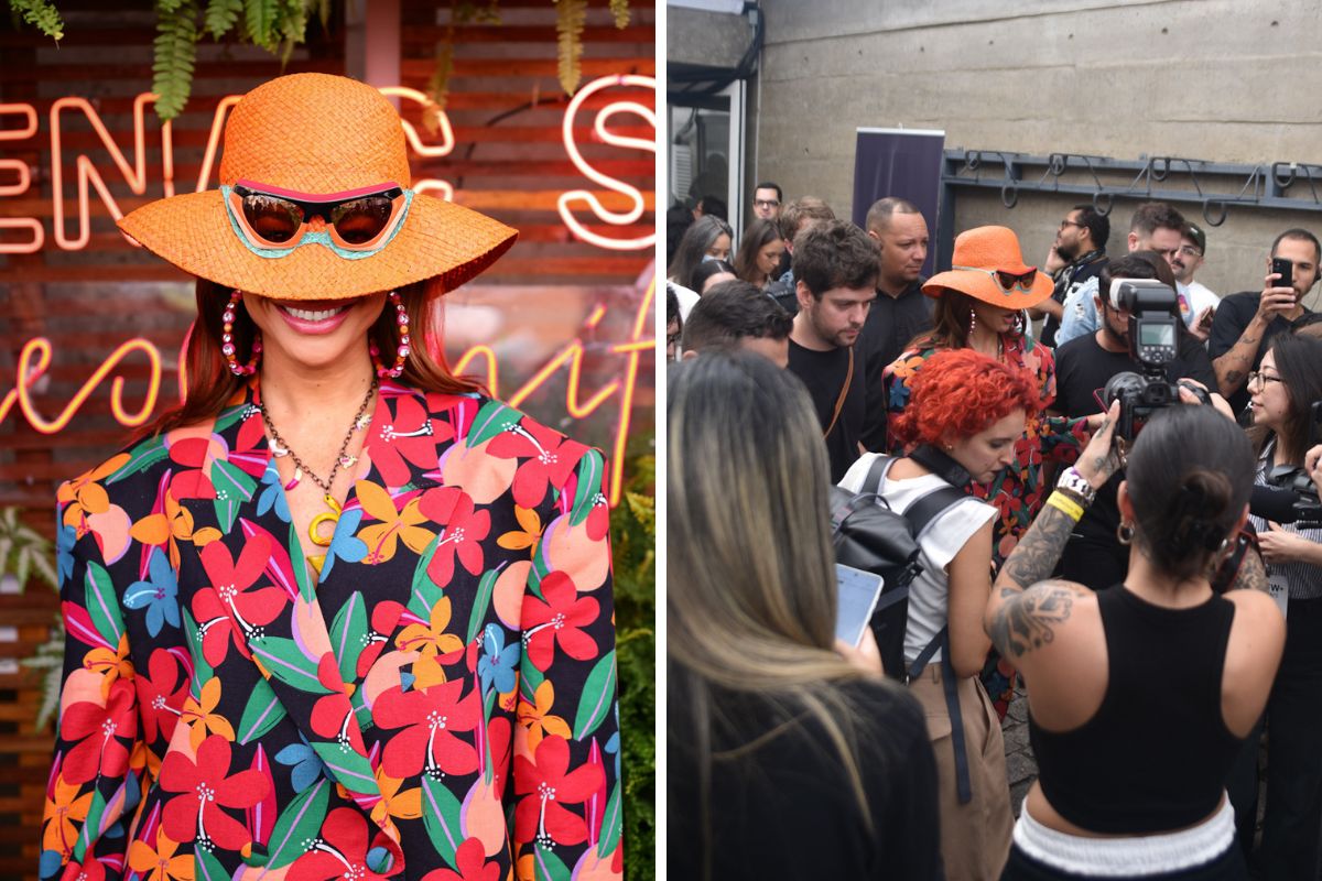Sabrina Sato na chegada à SPFW