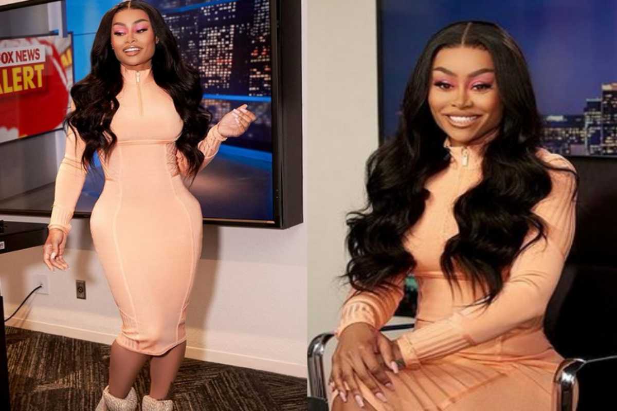 Blac Chyna faz pose para promover linha de lace