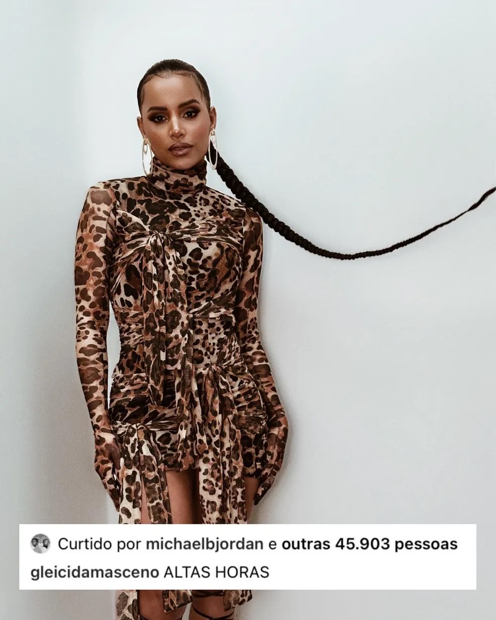 Michael B. Jordan deixa like em duas fotos antigas de Gleici Damasceno (Reprodução/Instagram @gleicedamasceno) Lorena Bueri