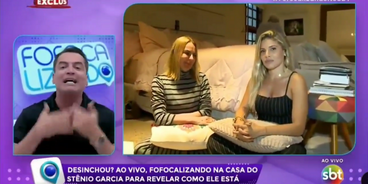 Leo Dias e esposa de Stênio Garcia batem boca ao vivo no Focalizando; vídeo