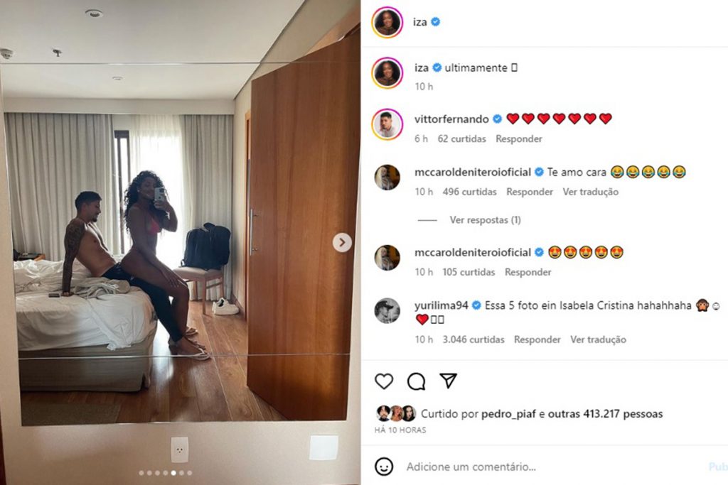 iza-instagram-1024x683-1 Iza surge em clique quente com Yuri Lima