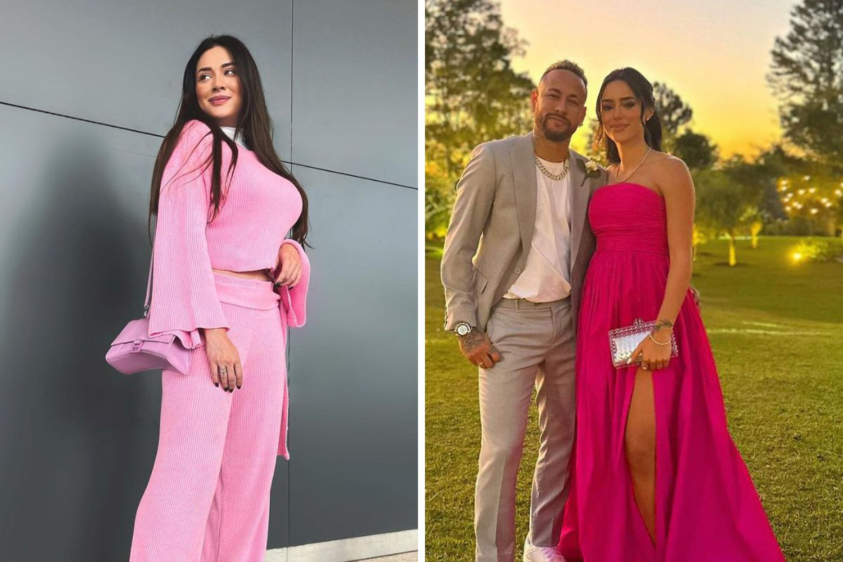 Fotomontagem Juju Salimeni, Neymar e Bruna Biancardi