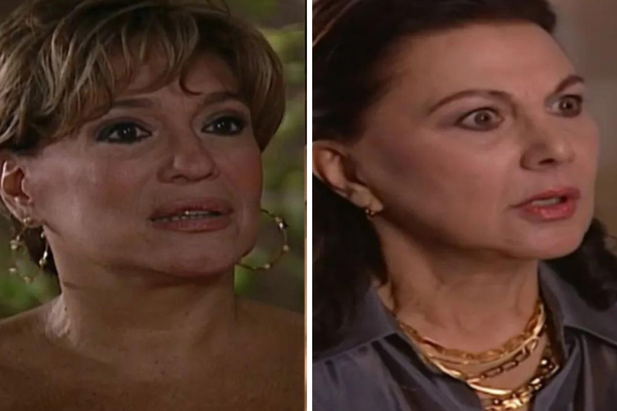 Lorena (Susana Vieira) e Marta (Marly Bueno) em Mulheres Apaixonadas