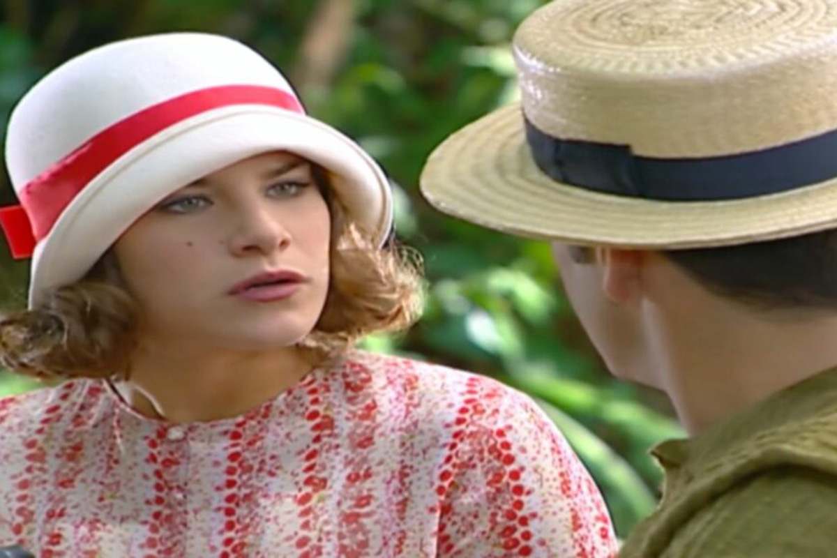 Olga (Priscila Fantin) e Danilo (Murilo Benício) em Chocolate Com Pimenta