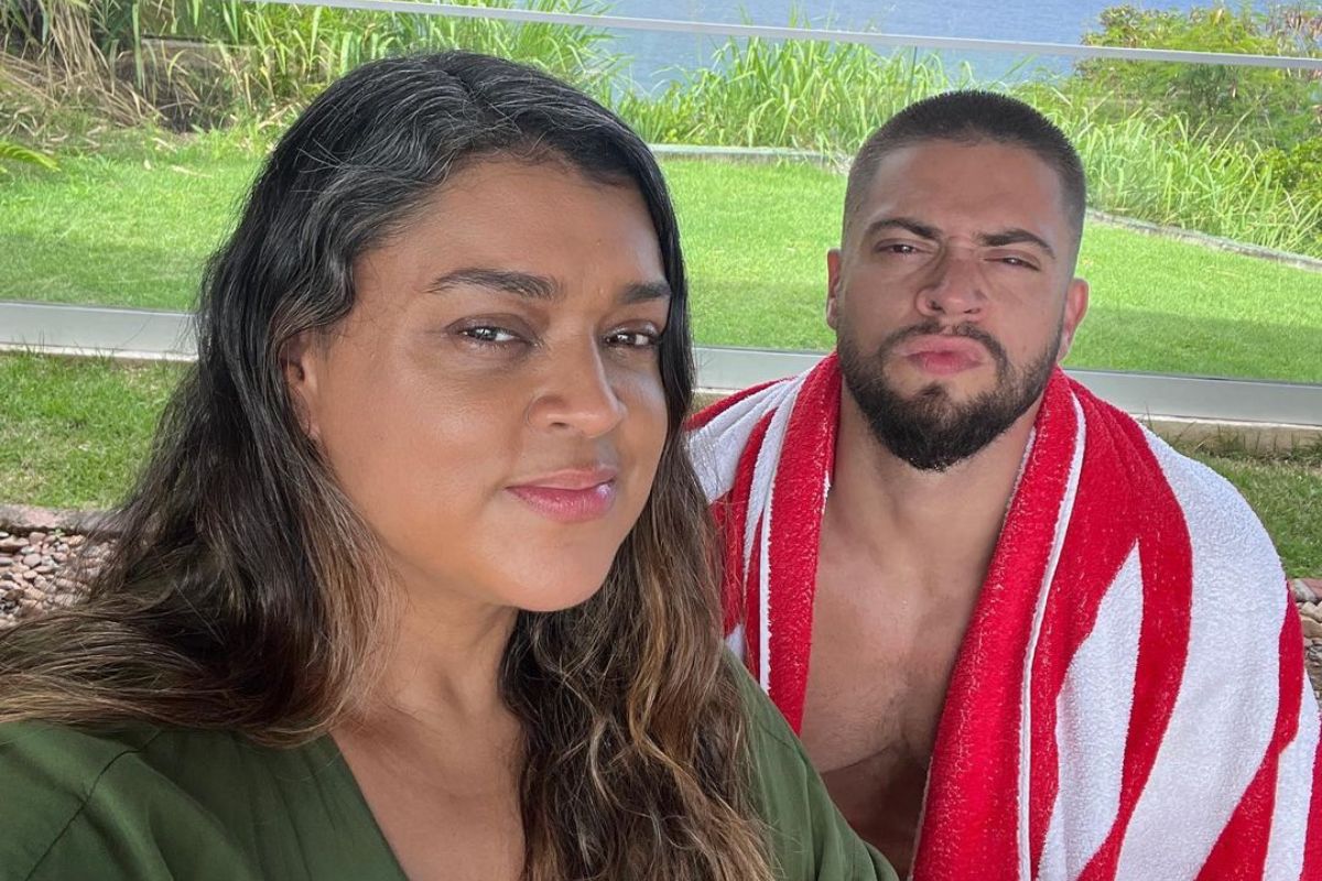Preta Gil e o marido Rodrigo Godoy