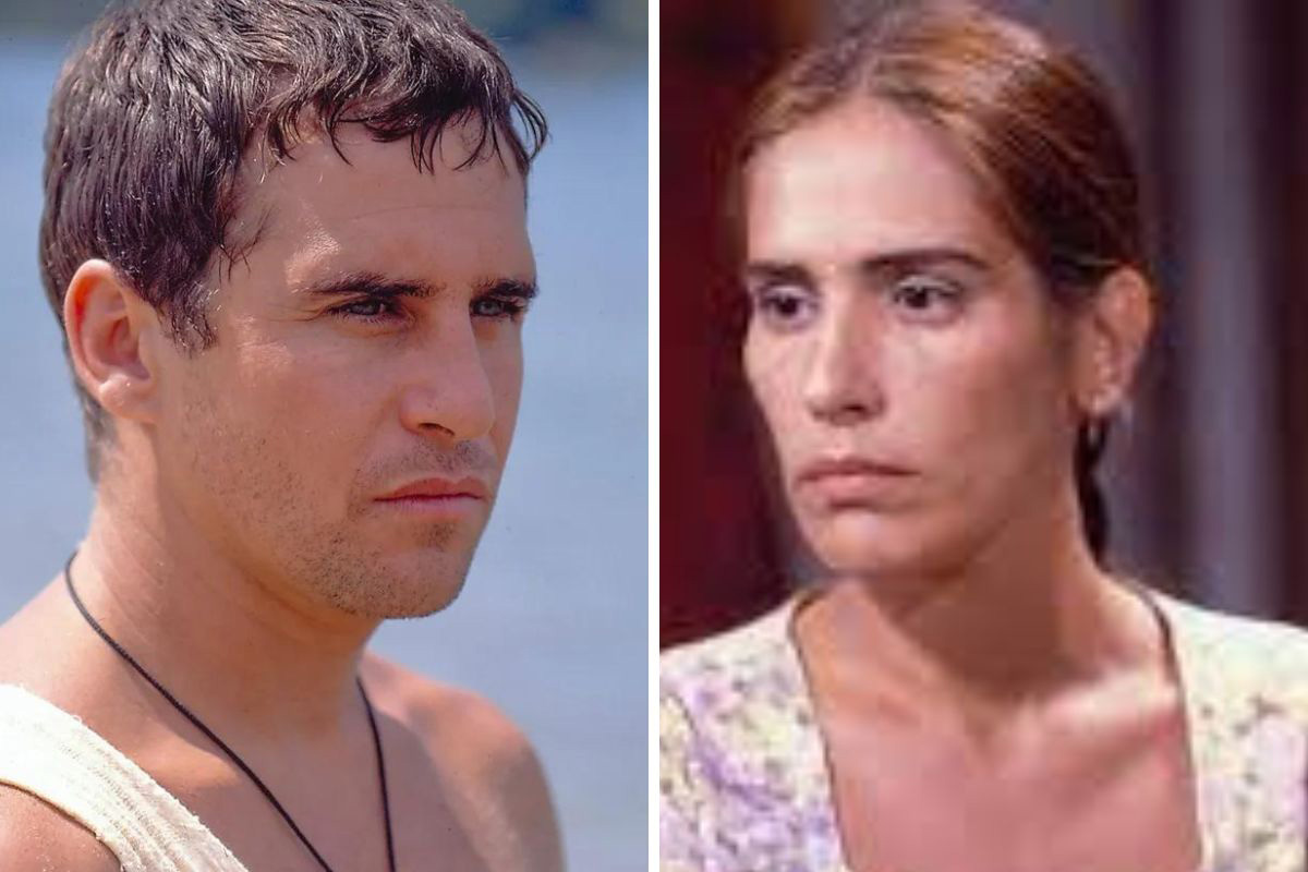 Tonho (Marcos Frota) e Ruth (Gloria Pires) em Mulheres de Areia